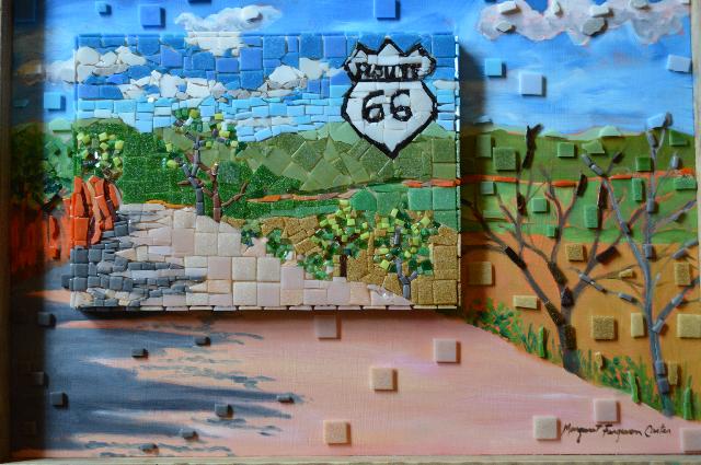 Route 66- Painting/Mosaic/ Private collection